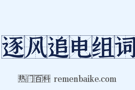 逐风追电组词是什么意思的图片